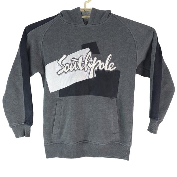 Vintage Southpole Hoodie Youth Small (8-10) Y2K Streetwear Rap Hip Hop Gray - Picture 1 of 10
